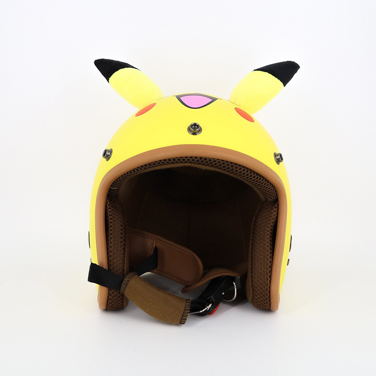Combo Mũ bảo hiểm 3/4 pikachu hình thú vui nhộn có tai siêu ciu (image 5)