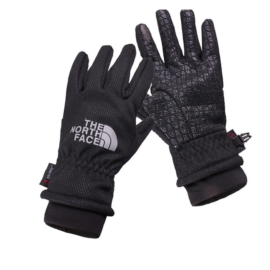 Găng tay chống nước TNF màu đen, giữ ấm đi xe máy mùa đông cho nam nữ